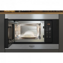 Hotpoint MF20S IX HA - Forno Microonde da Incasso, 20 Litri, 800 W