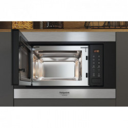 Hotpoint MF20S IX HA - Forno Microonde da Incasso, 20 Litri, 800 W