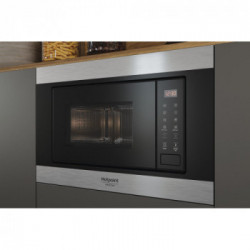Hotpoint MF20S IX HA - Forno Microonde da Incasso, 20 Litri, 800 W
