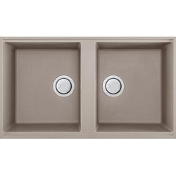 Elleci LGB45043BSO - Lavello best 450, 84x49, 2V, tortora sottotop