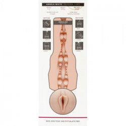 Fleshlight Angela White Indulge - Masturbatore a Forma di Vagina, Senza Vibrazione, Lunghezza 25 cm