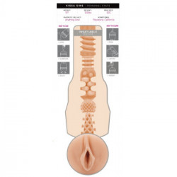 Fleshlight Kissa Sins Insatiable - Masturbatore a Forma di Vagina, Senza Vibrazione