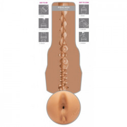 Fleshlight Autumn Falls Peaches - Masturbatore a Forma di Ano, Senza Vibrazione