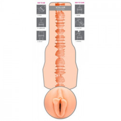 Fleshlight Gina Valentina Stellar - Masturbatore a Forma di Vagina, Senza Vibrazione, Lunghezza 25 cm