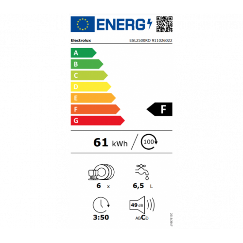 Electrolux ESL2500RO - Lavastoviglie Compatta...