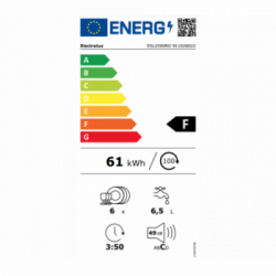 Electrolux ESL2500RO - Lavastoviglie Compatta Intuit, 44 cm, 6 Coperti, Classe F