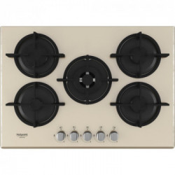 Hotpoint HAGD 72S/CH - Piano Cottura a Gas, 5 Fuochi, 73 cm