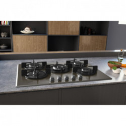 Hotpoint HAGD 72S/CH - Piano Cottura a Gas, 5 Fuochi, 73 cm