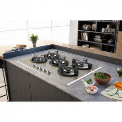 Hotpoint HAGD 72S/CH - Piano Cottura a Gas, 5 Fuochi, 73 cm