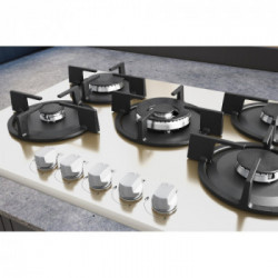 Hotpoint HAGD 72S/CH - Piano Cottura a Gas, 5 Fuochi, 73 cm