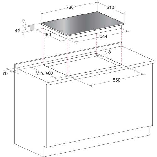 Hotpoint HAGD 72S/CH - Piano Cottura a Gas, 5...