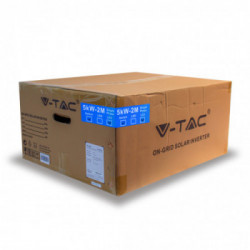 V-TAC Inverter Fotovoltaico Monofase On-Grid 5KW (5000W) Garanzia 10 Anni IP66