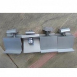 V-TAC 4*Morsetto terminale in alluminio per fissaggio pannelli fotovoltaici VT-450 VT-545