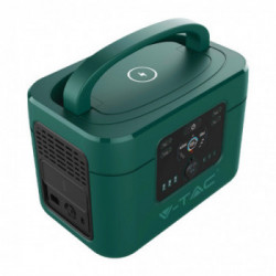 V-TAC Accumulatore portatile LiFePO4 1000Wh output 2000W ricaricabile con pannello solare / auto / alimentatore