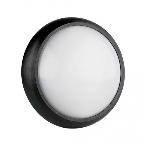 8W Dome Light Round Black Body 3000K IP66