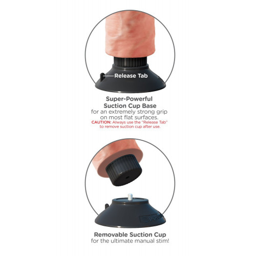 King Cock 10" Vibrating Cock with Balls -...