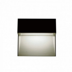 3W LED Step Light Black Body Square IP65 4000K