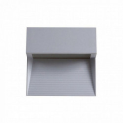 3W LED Step Light Grey Body Square IP65 3000K