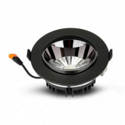 LED Downlight - Samsung Chip 30W COB Reflector Black Housing 6400K