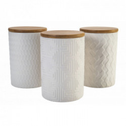 Villa D'Este Home Tivoli 'Geometrie', Set 3 barattoli 700 ml