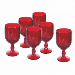 Villa D'Este Home Tivoli 'Aspen', Set 6 Calici 240 ml rosso