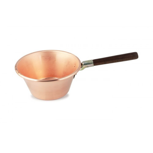 PAIOLO RAME GAS M/LUNGO LEGNO CM.28