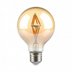 V-TAC Lampadina LED E27 4W G80 Filamento Ambrato 2200K