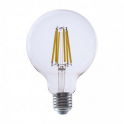 V-TAC Lampadina LED E27 4W G95 Filamento Colore Trasparente 3000K
