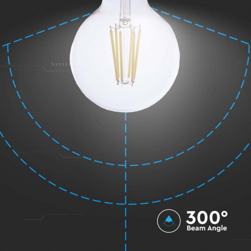 V-TAC Lampadina LED E27 4W G95 Filamento Colore...
