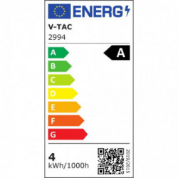 V-TAC Lampadina LED E27 4W G95 Filamento Colore Trasparente 3000K