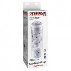 Pipedream PET Roto-Bator Mouth - Masturbatore Blowjob, Rotante, Richiede Batterie