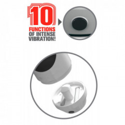 Pipedream PET Mega Grip Vibrating Stroke - Masturbatore con Vibrazione, 10 MOD di Vibrazione, Richiede Batterie
