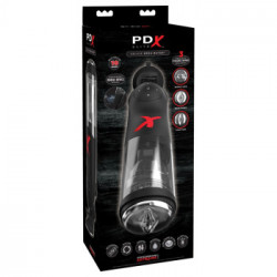 Pipedream PEE Deluxe Mega-Bator - Masturbatore con Vibrazione, 10 MOD, Funzione Shock, Impermeabile, Rotante, Ricaricabile