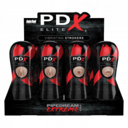 Pipedream PEE Vibrating Stroker Display - Set di Masturbatori con Vibrazione, Richiede Batterie