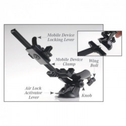 Pipedream PET Mega-Bator Mouth Red/Clear - Masturbatore con Vibrazione, 10 MOD di Vibrazione, Impermeabile, Ricaricabile