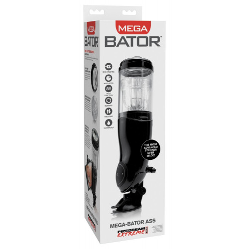 Pipedream PET Mega-Bator Ass Black/Clear -...