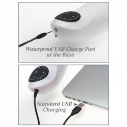 Pipedream PET Mega-Bator Ass Black/Clear - Masturbatore Blowjob con Vibrazione, Impermeabile, Ricaricabile