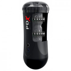 Pipedream PDX Elite Moto Stroker - Masturbatore con Vibrazione, 5 MOD di Vibrazione, Funzione Shock, Ricaricabile