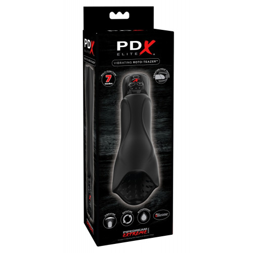 Pipedream PDX Elite Vibrating Roto-Teaze -...