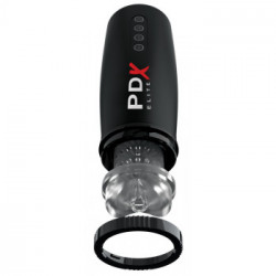 Pipedream PDX Elite Motobator 2 - Masturbatore con Vibrazione, 2 Velocità, Funzione Shock, Ricaricabile