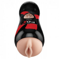 Pipedream PEE Vibrating Pussy Stroker - Masturbatore a Forma di Vagina, Vibrazione, Richiede Batterie