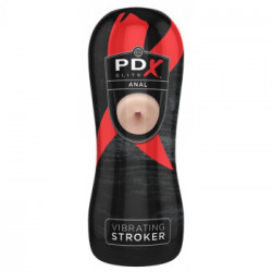 Pipedream PEE Vibrating Anal Stroker - Masturbatore a Forma di Ano, con Vibrazione, Richiede Batterie