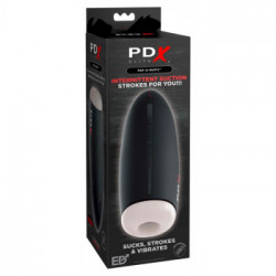 Pipedream PDX Elite Fap-O-Matic - Masturbatore con Vibrazione, 10 MOD di Vibrazione, Ricaricabile