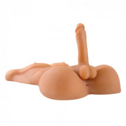 Pipedream Fuck Me Silly Dude - Masturbatore Realistico per Lui e per Lei, Senza Vibrazione