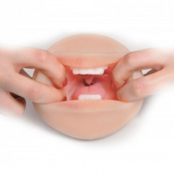 Pipedream PET FMS To Go Deep Throat Cock - Masturbatore a Forma di Bocca, Senza Vibrazione