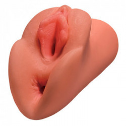 Pipedream PDX Plus PP Double Stroker Tan - Masturbatore senza Vibrazione