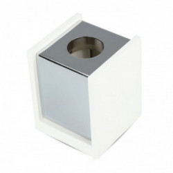 GU10 Fitting Gypsum Surface With Chrome Bottom Square