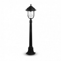 Pole Lamp With Clear PC Cover Black