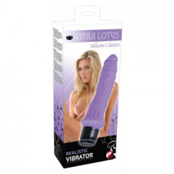 Vibra Lotus - Vibratore Realistic Violet, Richiede Batterie