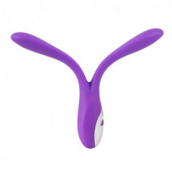 Sweet Smile - Vibratore Bendable Double Violet, Ricaricabile